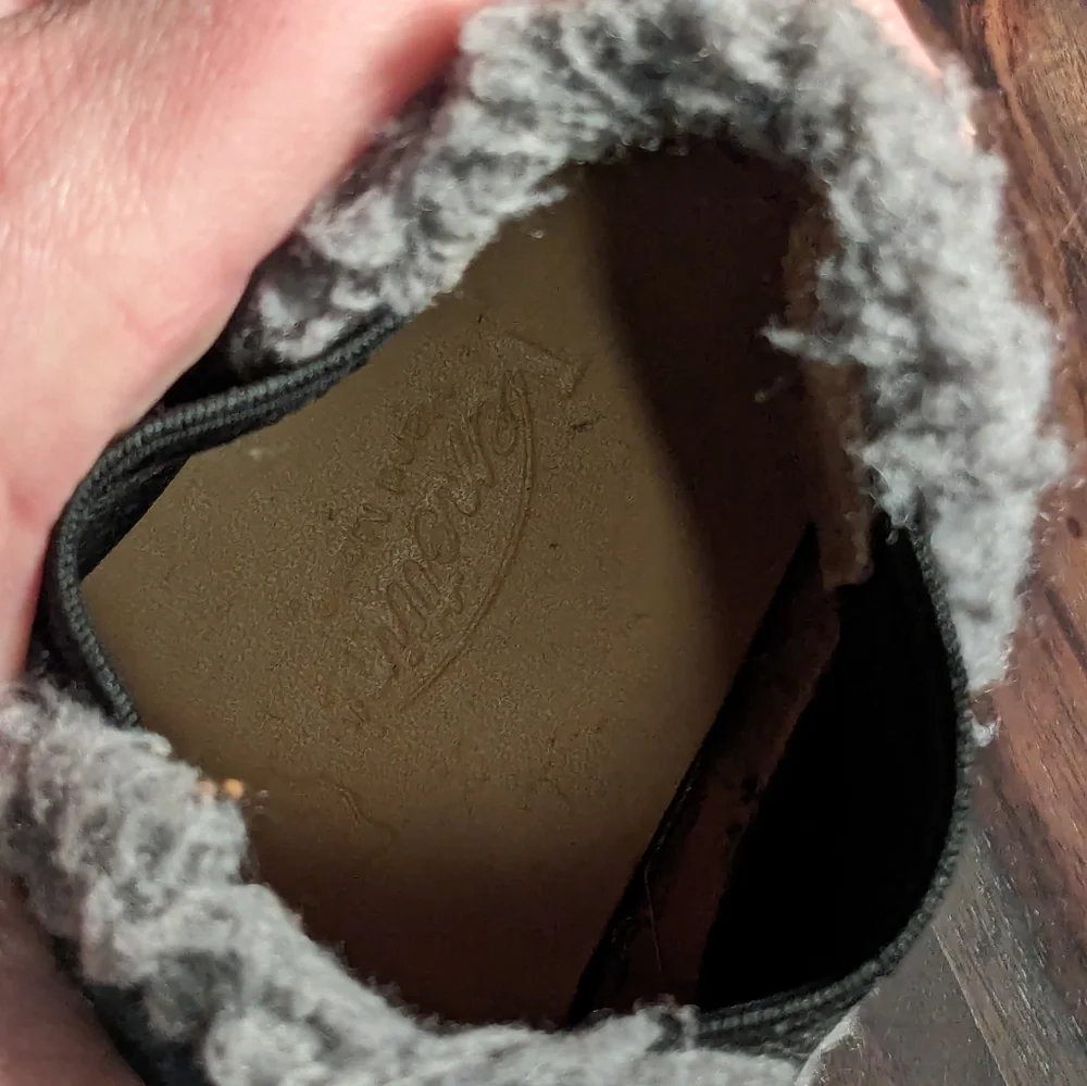 VENETTINI Grey Suede Faux Fur Slip-on Boot Euro 33 US 2